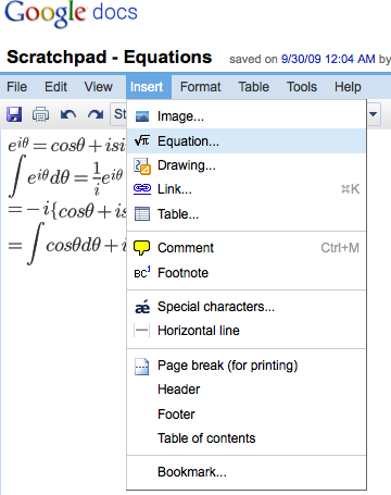 google-docs-equations