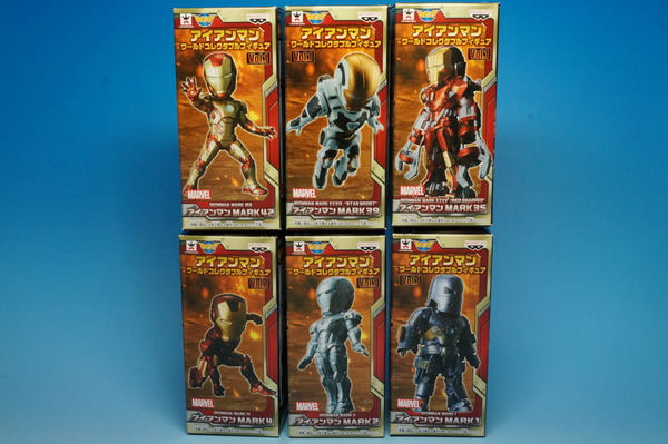 アイアンマン ワールドコレクタブルフィギュア vol.1 正規品6体セット アイアンマン ワールドコレクタブルフィギュア vol.1 レビュー : 物置小屋