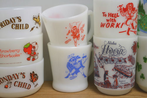 レア】ファイヤーキング アイリッシュクローバー マグ 1点 Fire-king