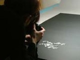 撮影中のガラスアクセサリー