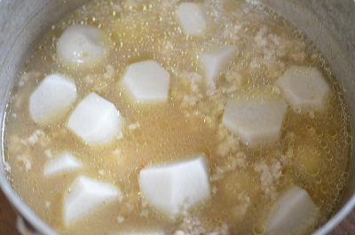 里芋味噌煮工程6
