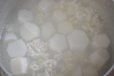 里芋味噌煮工程5
