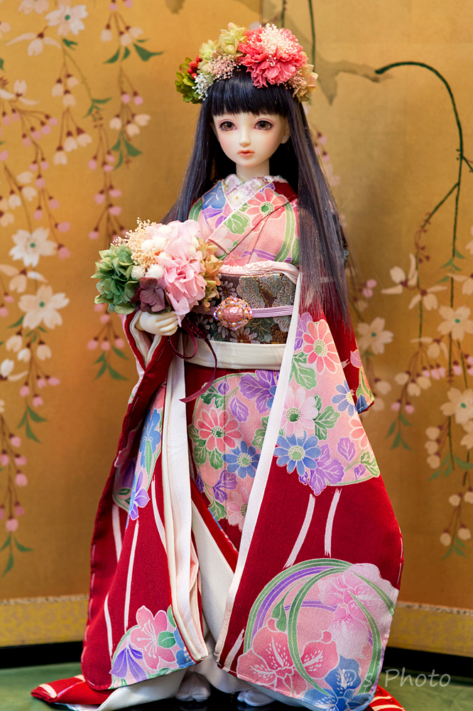 寿宝作かわいい日本人形(陽春)