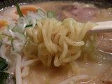 札幌味噌 麺のアップ