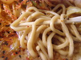 レッドスネーク 麺のアップ