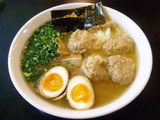 雲呑麺840円+醤蛋100円