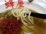 しょうゆつけ麺 麺のアップ