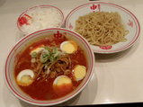 冷し味噌卵麺 900円 + 半ライス 110円