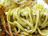 麺のアップ