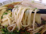尾道ラーメン 麺のアップ