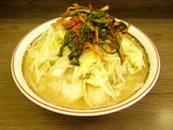 小ラーメン 600円+ニラキムチ 80円 野菜ニンニク