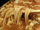 渡り蟹の滴 麺のアップ
