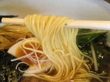 ゆず醤油麺 麺のアップ