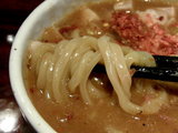 味噌つけ麺 麺のアップ