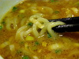 トマトつけめん 麺のアップ