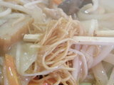 皿うどん 麺のアップ