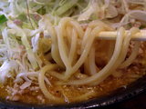 ガッツリ味噌カリィー 麺のアップ