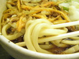 てんぷらうどん 麺のアップ