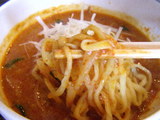 辛味噌の和えつけそば 麺のアップ