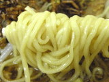 味玉覆麺 麺のアップ