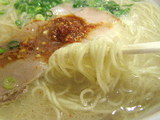 ラーメン 麺のアップ