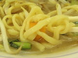 タンメン 麺のアップ