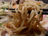 お披露目ちゃんぽん 麺のアップ