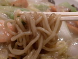 焼チャンポン 麺のアップ