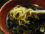 黒味噌つけめん 麺のアップ