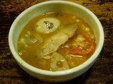 麦めし つけ汁に投入