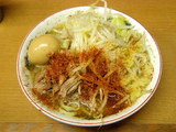 小ラーメン 野菜・ニンニク・トウガラシ 650円 + 味付玉子 100円