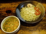 トマトつけめん 800円 + 味玉 100円