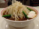 和風黒北極950円 + 野菜大盛 60円 サイドビュー