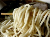 煮干ラーメン 麺のアップ