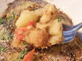ヘルシー野菜のお好み焼き ホクホクの中身