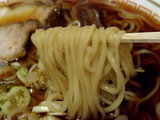 冷やし煮干そば 麺のアップ
