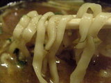 限定 梅塩つけ麺 麺のアップ