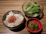 明太子御飯セット 250円