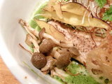 海と山の旬の和え麺 茸