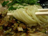 冷やしサワーら〜めん 麺のアップ
