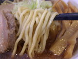 にぼし中華そば 麺のアップ
