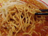 北極ラーメン 3倍 麺のアップ