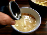 冬の味噌つけ麺 ゆず味噌 スープ割