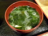ワカメたっぷり味噌汁