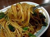 ナポリタン ジャンボ(大盛) 麺を絡める