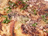 ヘルシー野菜のお好み焼き 表面のアップ
