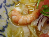 オマールだしの冷製トムヤム麺 アップ画像