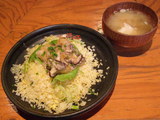 えびと生きの子の蟹あんかけチャーハン A set かに味噌汁付 780円