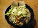 らーめん 600円 + キャベツ
