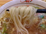 冷やし鶏塩つけ麺 麺のアップ